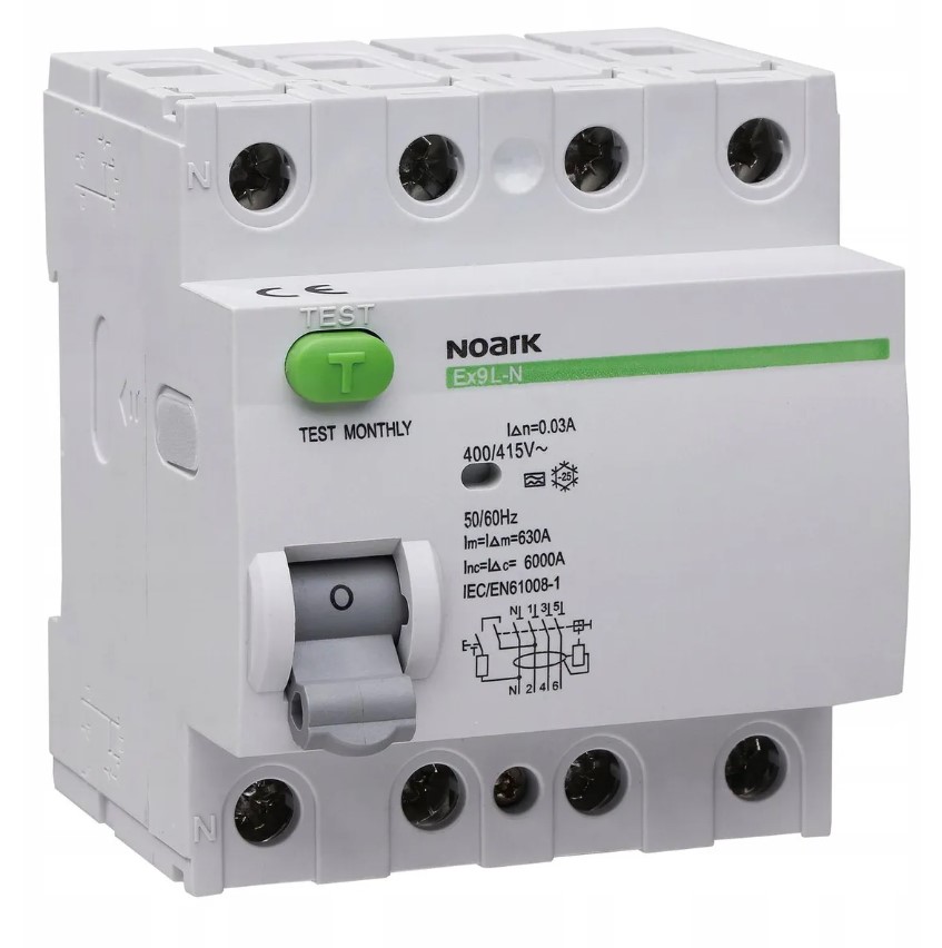 Wyłącznik różnicowy P4 30mA/40A Noark