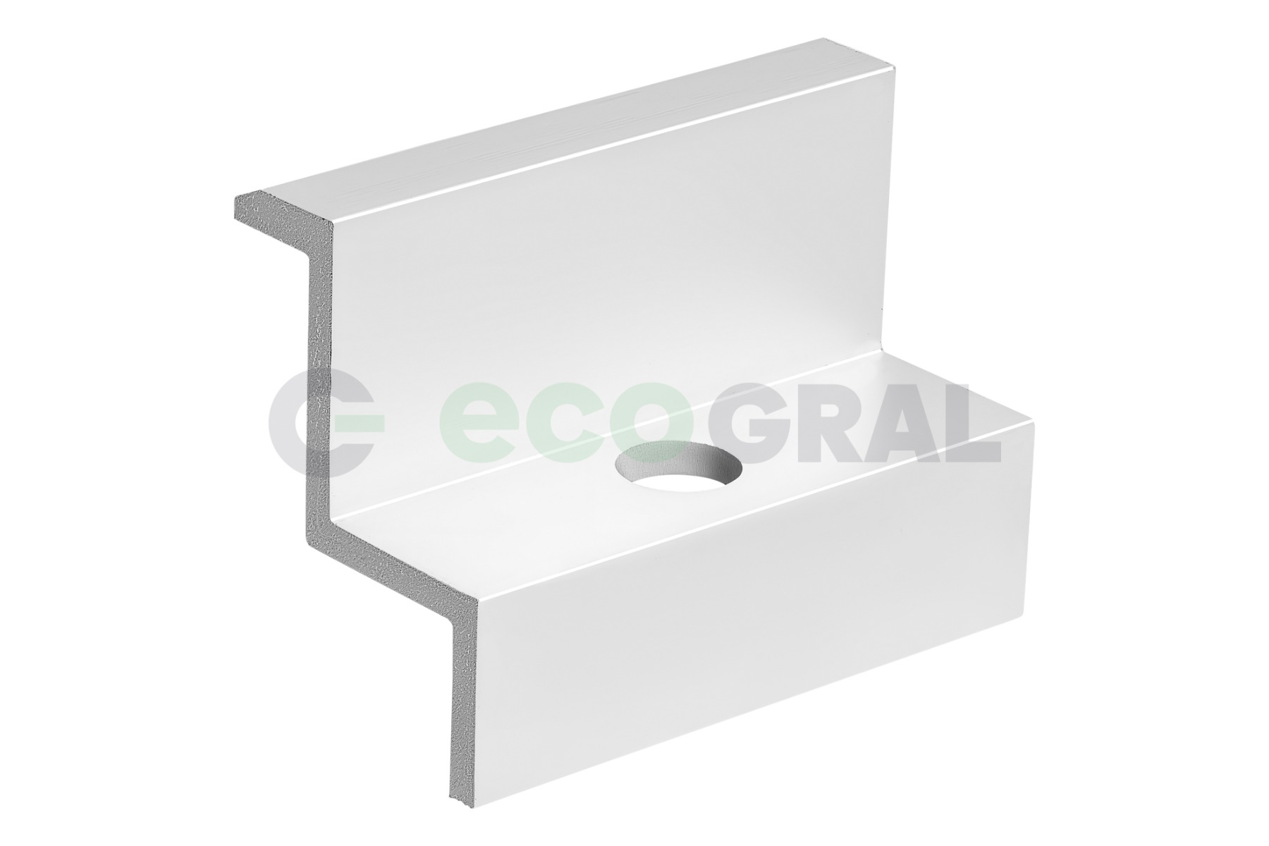 Klema końcowa 35mm srebrna uniwersalna