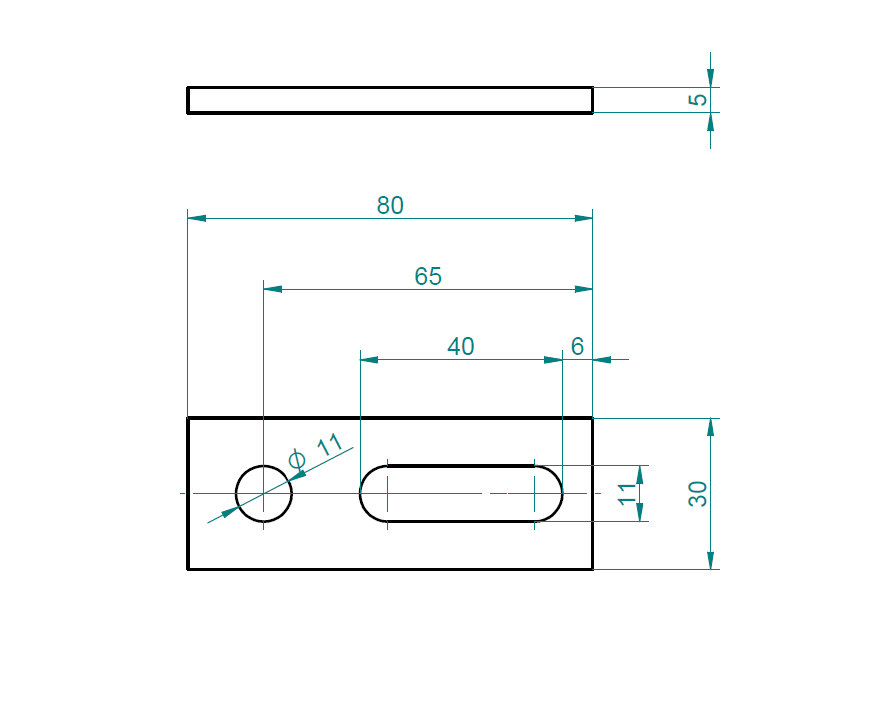 Adapter montażowy 80x30x5