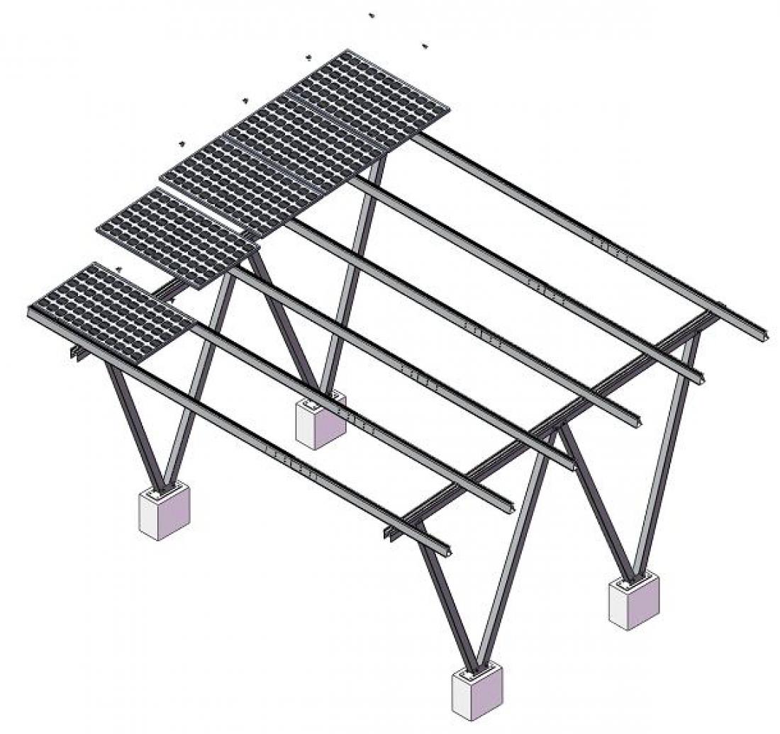 K500 Carport 2 stanowiskowy