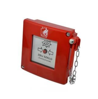 Przycisk P/POŻ (grzybek z szybką)