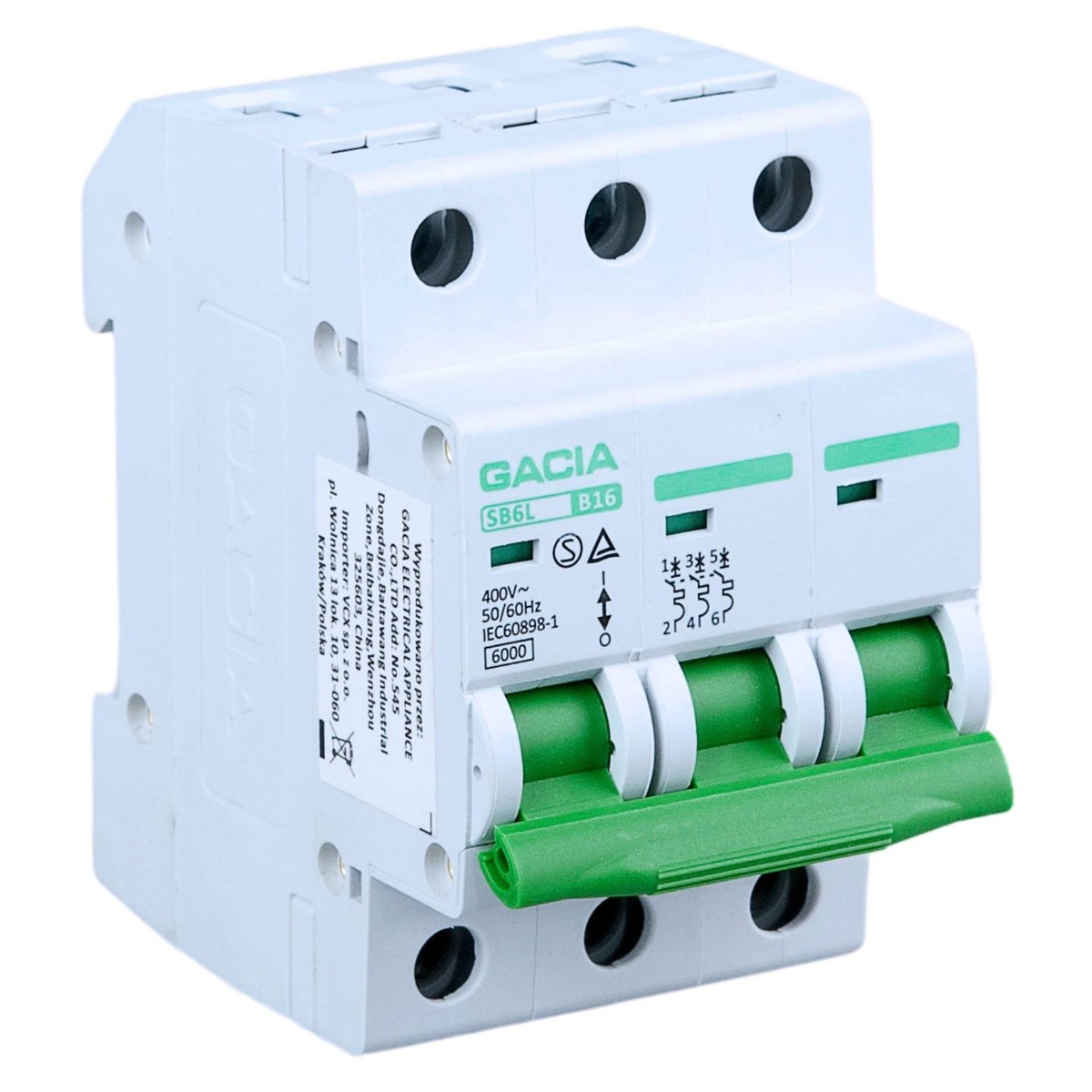 Wyłącznik nadprądowy AC 40A 3F VCX