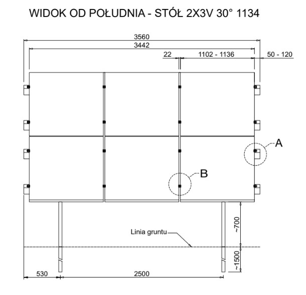ECO Konstrukcja gruntowa 6 modułów